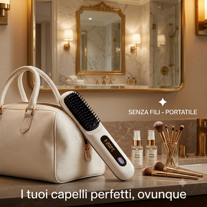 LUMINITY™ — Spazzola Lisciante Senza Fili | Capelli Lisci in 5 Minuti